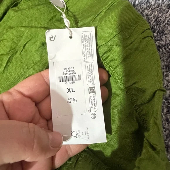 NEW Primark Olive Wide-Leg Pants for Women - Picture 5 of 11